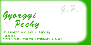 gyorgyi pechy business card